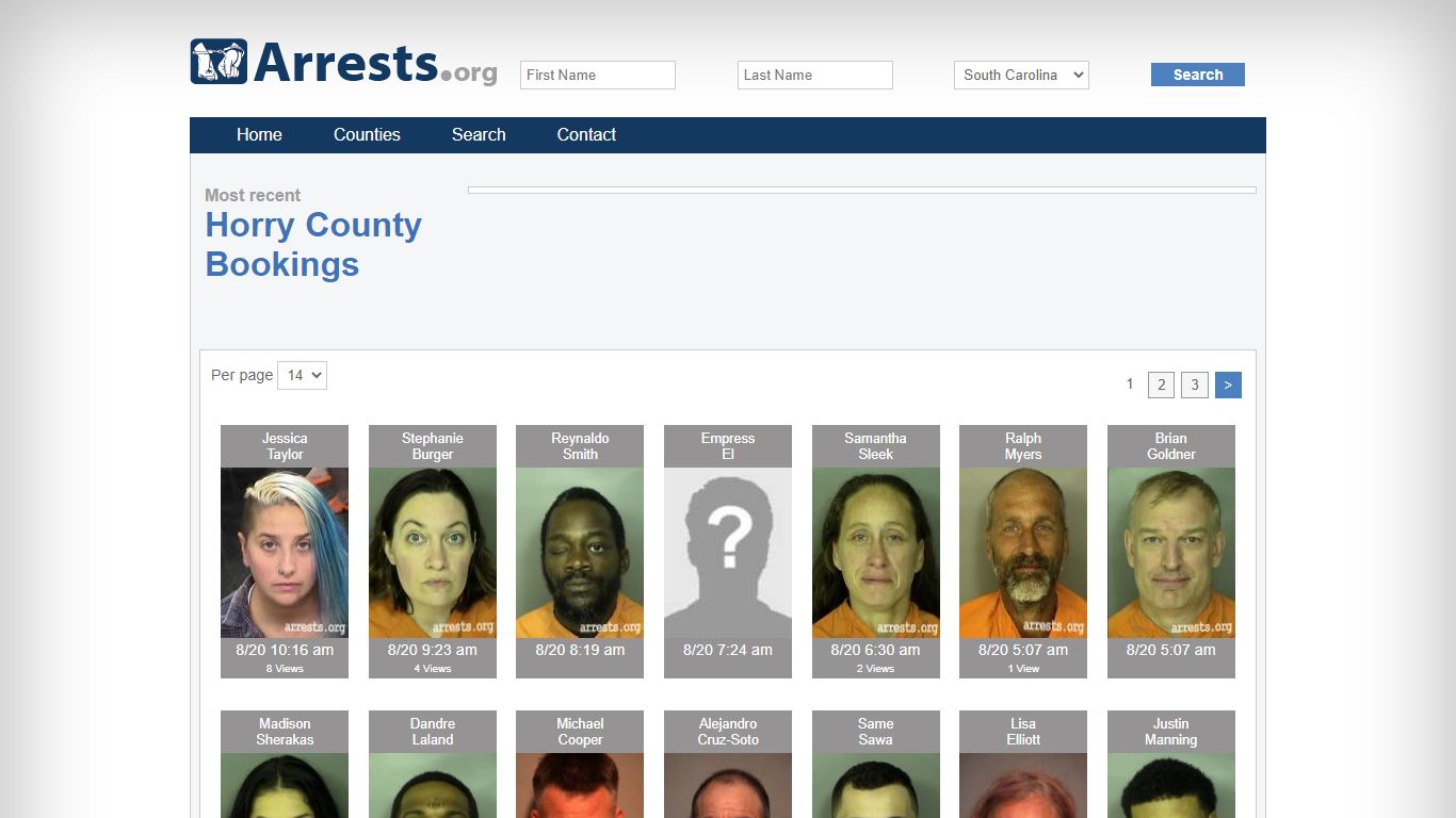 Horry County Arrests and Inmate Search